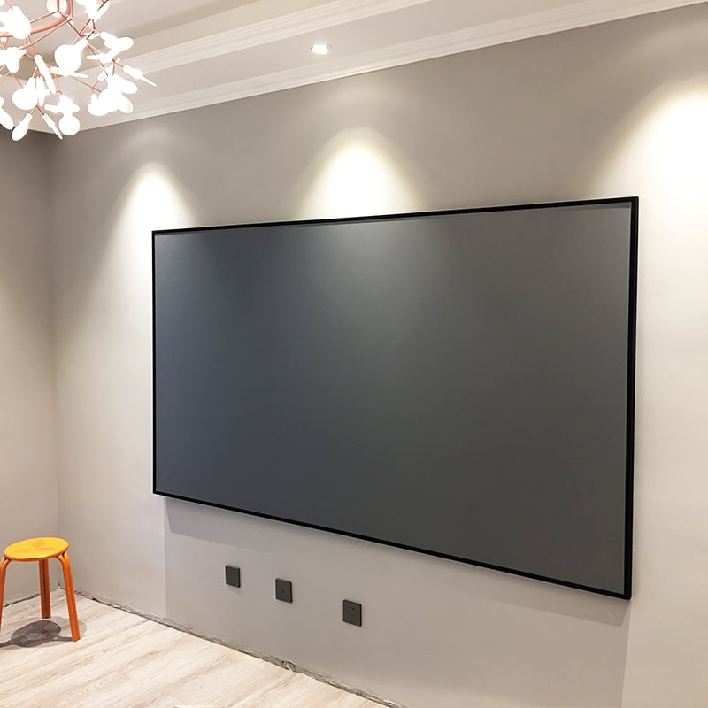 100寸激光電視投影幕 抗光軟幕 超短焦投影軟幕 畫框幕